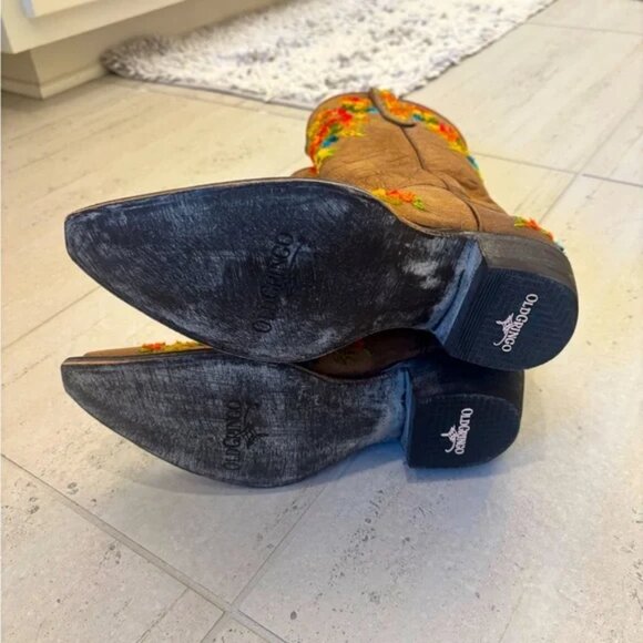 NWT Old Gringo Flora Floral Embroidered Cowboy Boots, Size 8.5 - Picture 6 of 9